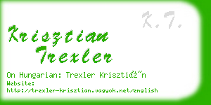 krisztian trexler business card